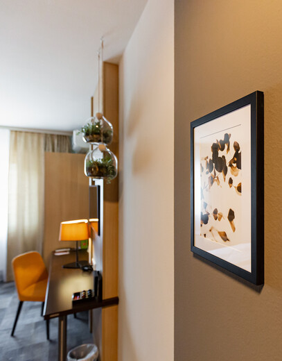 Detailaufnahme eines Zimmers im Hotel Das Himberg