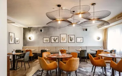 Überblick über das Restaurant im Hotel Das Himberg